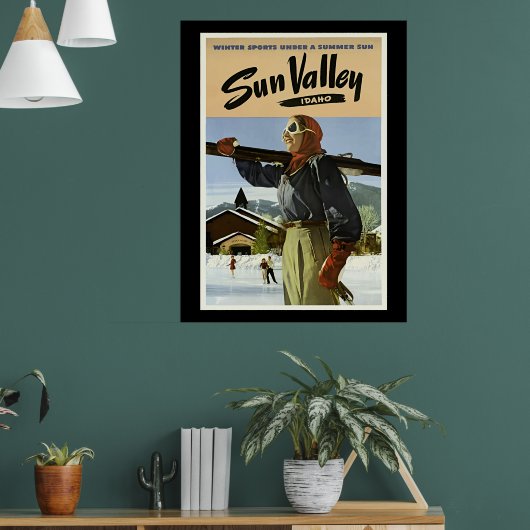 Sun Valley, Idaho reizen Poster (Woonkamer 1)