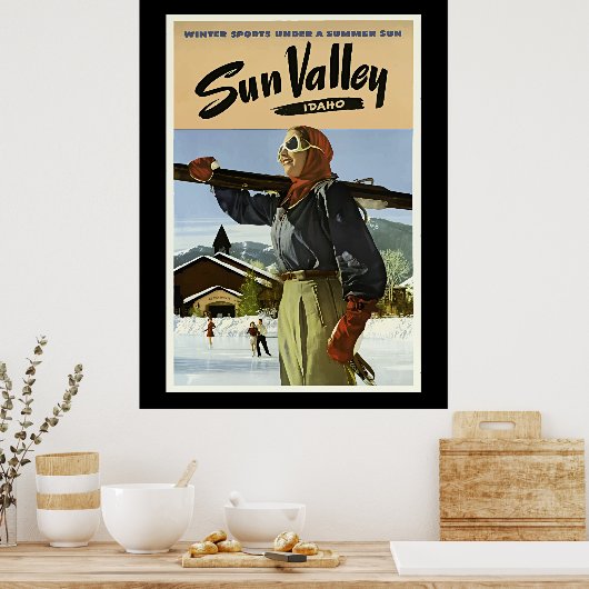Sun Valley, Idaho reizen Poster (Keuken)