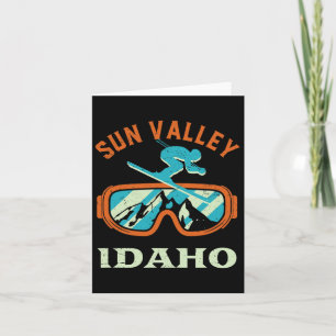 Sun Valley Idaho retro skiën en snowboar Kaart