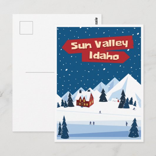 Sun Valley, Idaho, Ski Briefkaart (Voorkant / Achterkant)