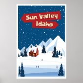 Sun Valley, Idaho, Ski Poster (Voorkant)