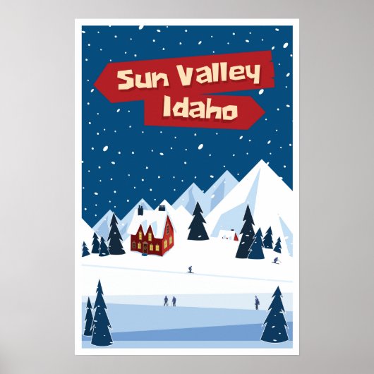 Sun Valley, Idaho, Ski Poster (Voorkant)