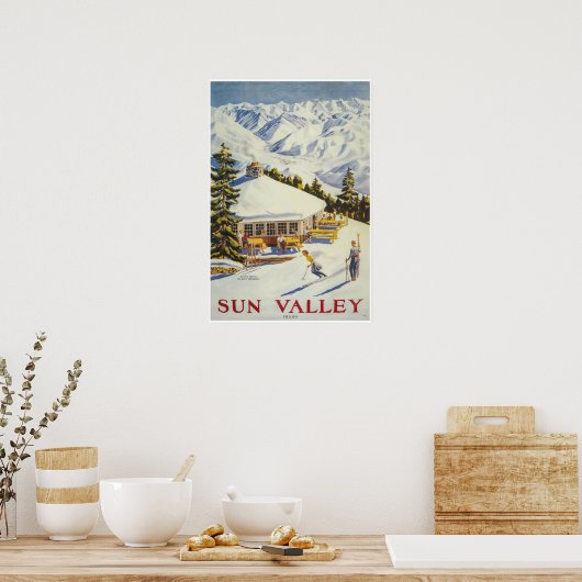 Sun Valley, Idaho, Ski Poster (Keuken)