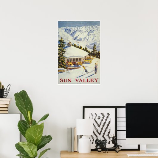 Sun Valley, Idaho, Ski Poster (Thuiskantoor)