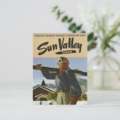  Sun Valley Idaho Ski Resort Travel Briefkaart (Staand voorkant)