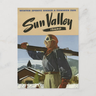 Sun Valley Idaho Ski Resort Travel Briefkaart