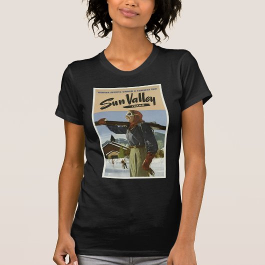 Sun Valley Idaho Ski Resort Travel T-shirt (Voorkant)