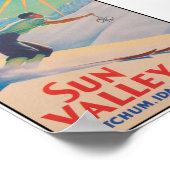 Sun Valley Idaho  Ski Travel Poster (Hoek)