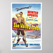 Sun Valley Idaho Ski Travel Poster (Voorkant)
