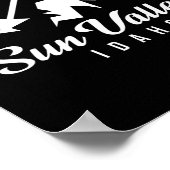 Sun Valley Idaho Skigebied Snowboarden Poster (Hoek)