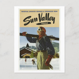  Sun Valley Idaho USA Ski Travel Post uit 1940 Briefkaart