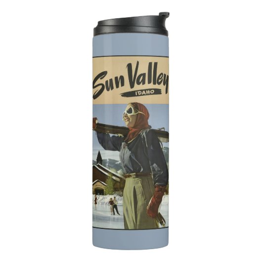  Sun Valley Idaho USA tumbler Thermosbeker (Gedraaid links)