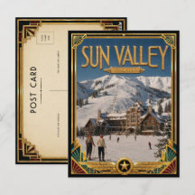 Sun Valley Idaho Vintage Art Deco Gouden Tijdperk