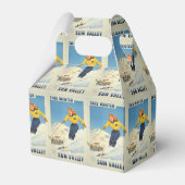 Sun Valley, Idaho Vintage Travel Favorietendoos Bedankdoosjes (Achterkant)