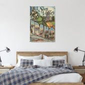 Sun Valley, IdahoLarge Letter Scenes Canvas Afdruk (Insitu (Slaapkamer))