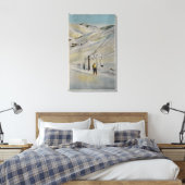 Sun Valley, IDMountain Scene, Ski Lifts in Canvas Afdruk (Insitu (Slaapkamer))