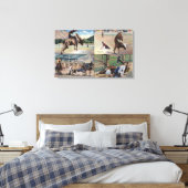 Sun Valley, IDRodeo Bull Dogging Scenes Canvas Afdruk (Insitu (Slaapkamer))