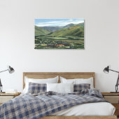Sun Valley, IDSummer Scene of Sun Valley Lodge Canvas Afdruk (Insitu (Slaapkamer))