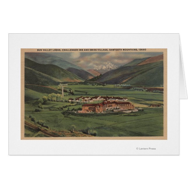 Sun Valley, IDView of Sun Valley Lodge (Voorkant Horizontaal)