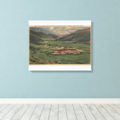 Sun Valley, IDView of Sun Valley Lodge Canvas Afdruk (Insitu (Houten vloer))