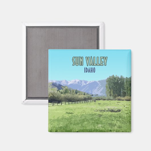 Sun Valley Ketchum Idaho Magneet (Voorkant / Achterkant)