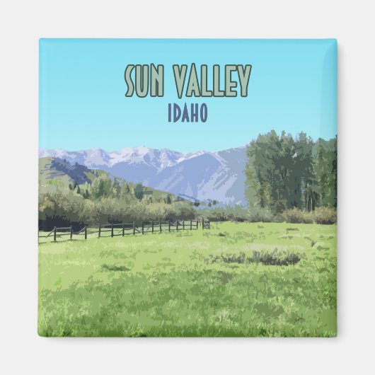 Sun Valley Ketchum Idaho Magneet (Voorkant)