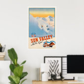 Sun Valley Poster Idaho Kunst Union Pacific (Thuiskantoor)