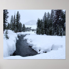 Sun Valley Snow Stream Print