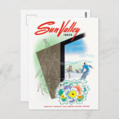Sun Valley vintage-briefkaart Briefkaart (Voorkant / Achterkant)