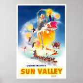 Sun Valley vintage-poster Poster (Voorkant)