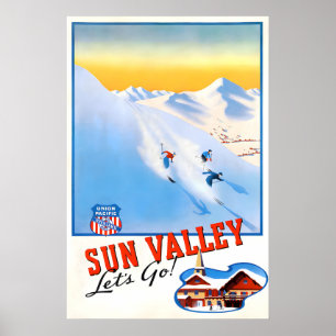 Sun Valley Vintage Reisposter 1 Poster