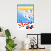 Sun Valley Vintage Reisposter 1 Poster (Thuiskantoor)