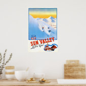 Sun Valley Vintage Reisposter 1 Poster (Keuken)