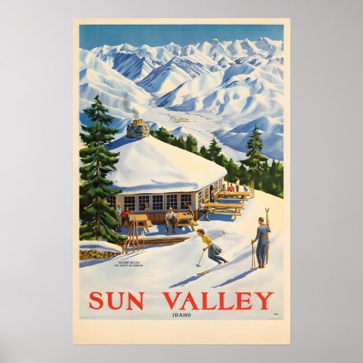 Sun Valley Vintage Reisposter Prints (Voorkant)
