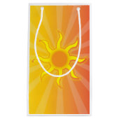 Sun Vector Travel Holiday Gift Bag Klein Cadeauzakje (Voorkant)