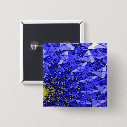 SUN VIERKANTE BUTTON 5,1 CM (Voorkant /achterkant)