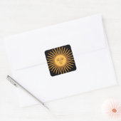 Sun Vierkante Sticker (Envelop)