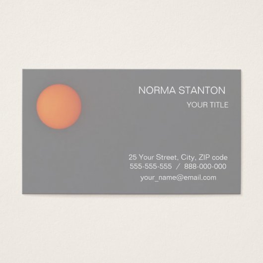 Sun Visitekaartje (Voorkant)
