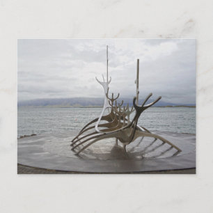 Sun Voyager Sculpture, Reykjavik, IJsland Briefkaart