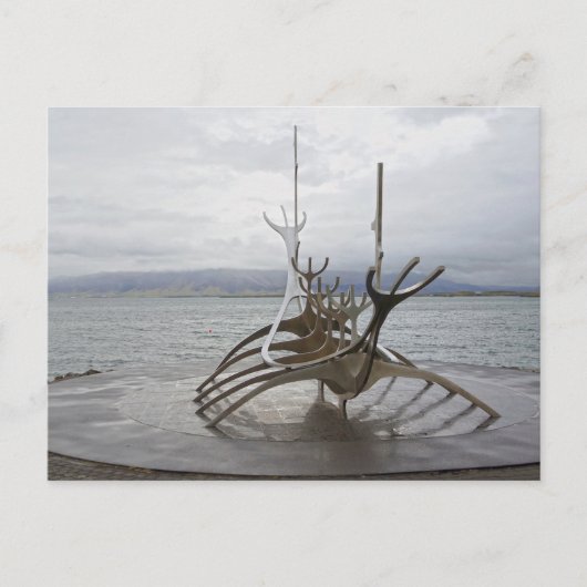 Sun Voyager Sculpture, Reykjavik, IJsland Briefkaart (Voorkant)