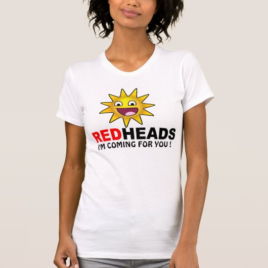 SUN VS. REDHEAD FUNNY SHIRT (Voorkant)