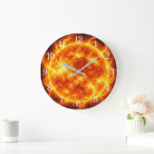 Sun Wall Clock — Space-Inspired Design Grote Klok (Huis)