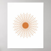 Sun Wall Decor, Sun Poster, Sun Art Print (Voorkant)