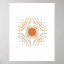 Sun Wall Decor, Sun Poster, Sun Art Print