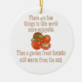 Sun Warmed Tomaten Keramisch Ornament (Voorkant)
