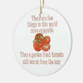 Sun Warmed Tomaten Keramisch Ornament (Links)
