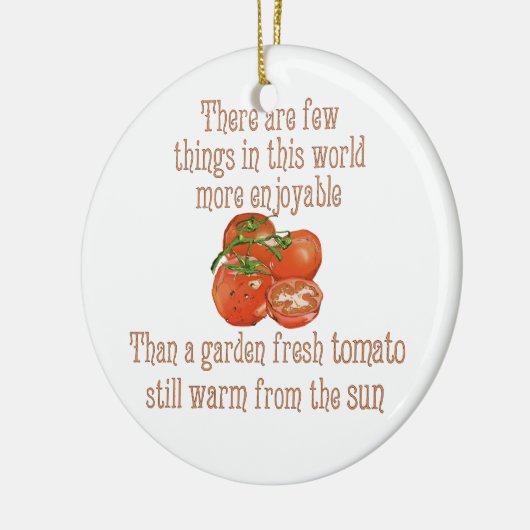 Sun Warmed Tomaten Keramisch Ornament (Links)
