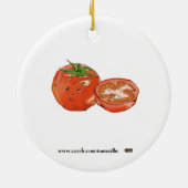 Sun Warmed Tomaten Keramisch Ornament (Achterkant)