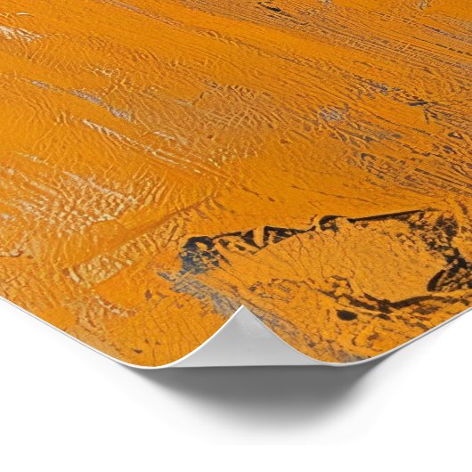 Sun Warrior Mask - Meso-Amerikaans ritueel symbool Poster (Hoek)