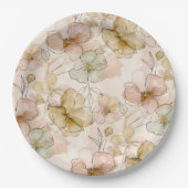 Sun-Washed Garden Floral ID1283 Papieren Bordje (Voorkant)